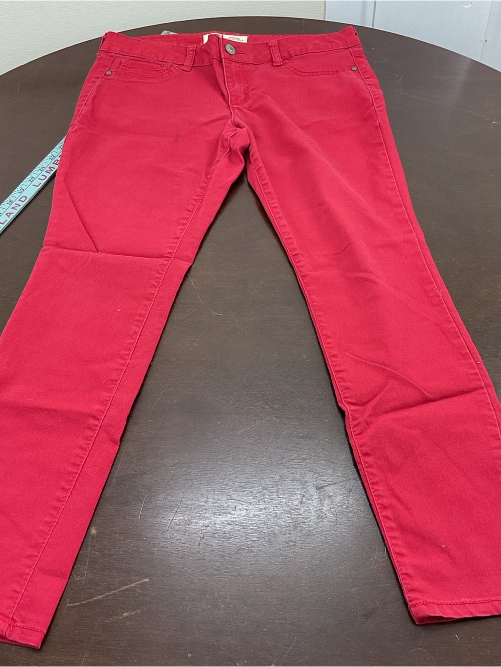 lei Ashley Lowrise Skinny Jeans in Vibrant Red juniors